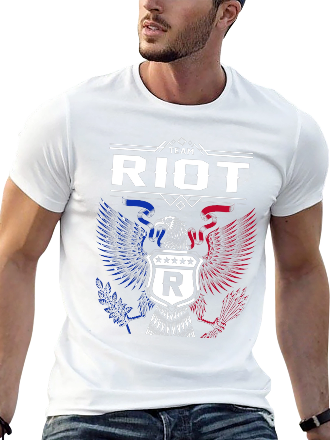 Camiseta Team Riot - Diseño Patriótico