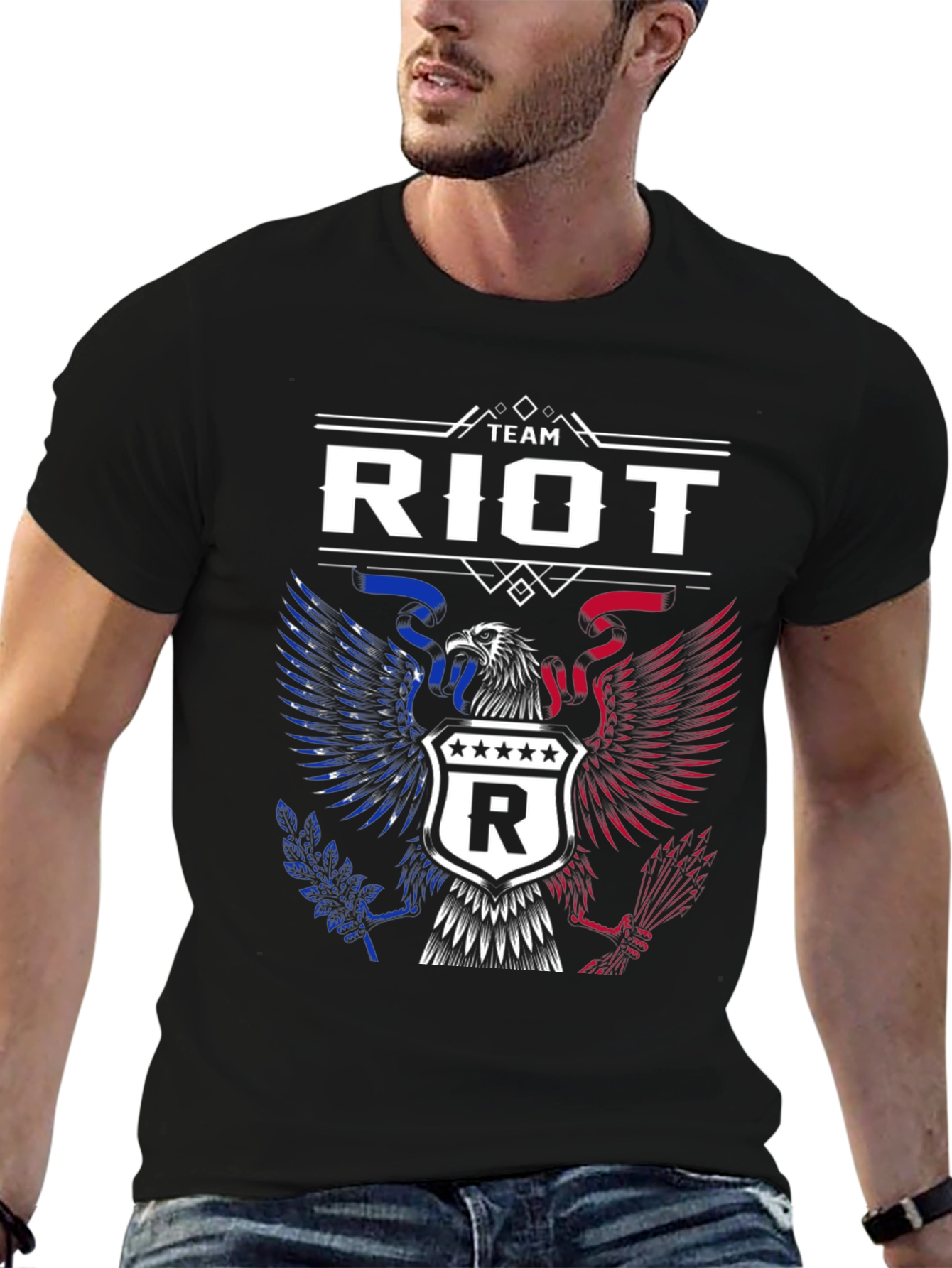 Camiseta Team Riot - Diseño Patriótico