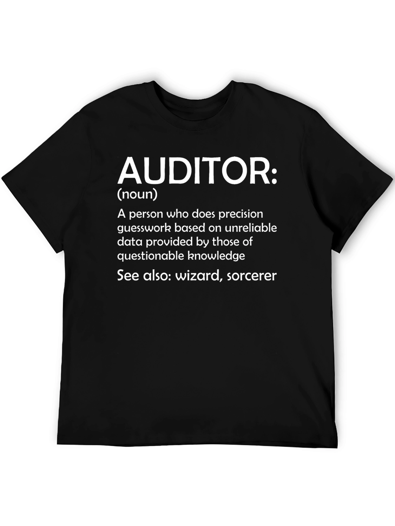 Camiseta Auditor: Definición con Humor