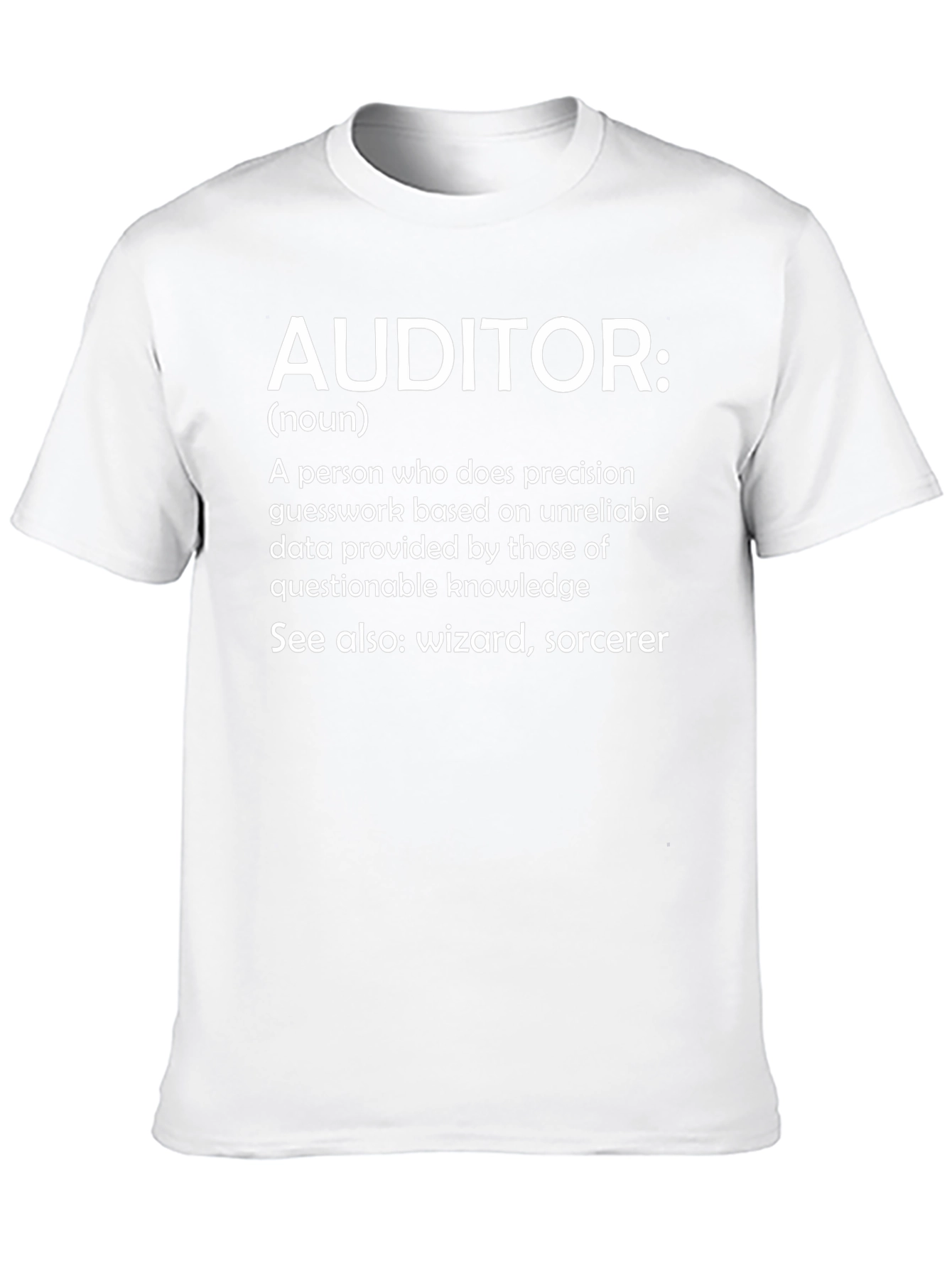 Camiseta Auditor: Definición con Humor