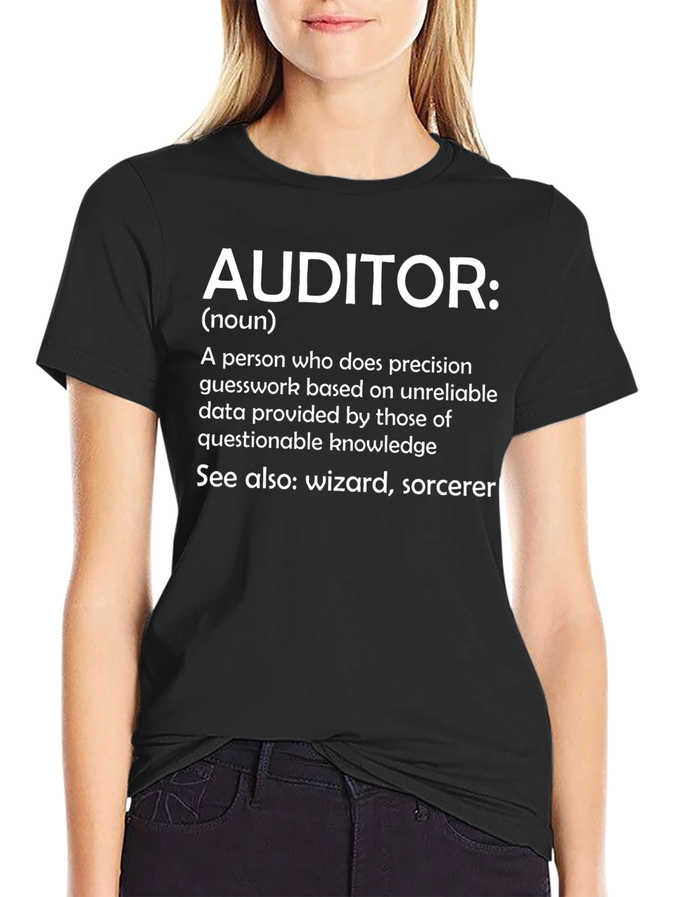 Camiseta Auditor: Definición con Humor