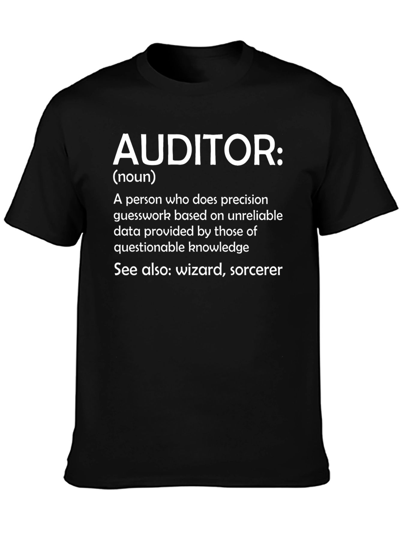 Camiseta Auditor: Definición con Humor
