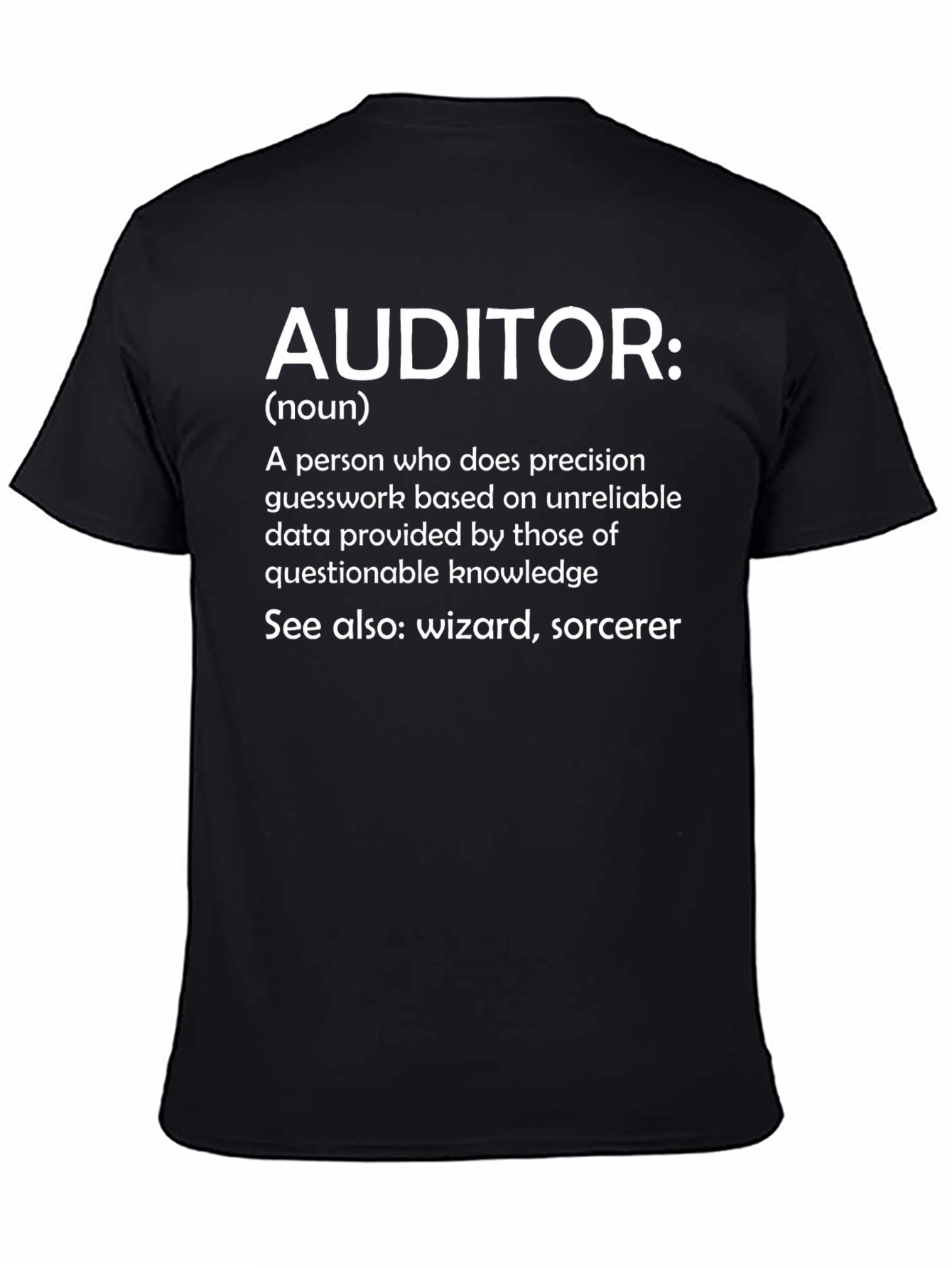 Camiseta Auditor: Definición con Humor