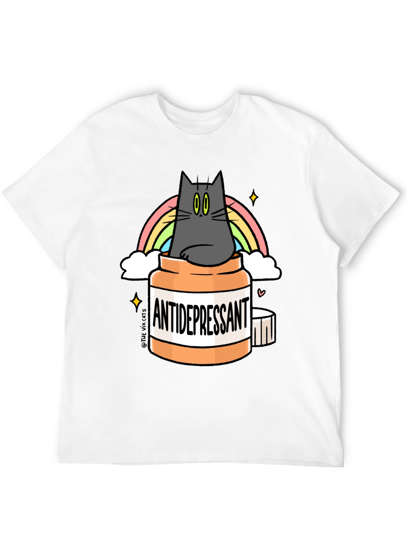 Camiseta Antidepresivo Gatuno - Humor y Estilo