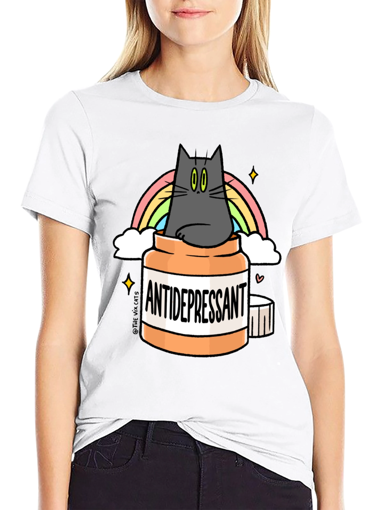 Camiseta Antidepresivo Gatuno - Humor y Estilo