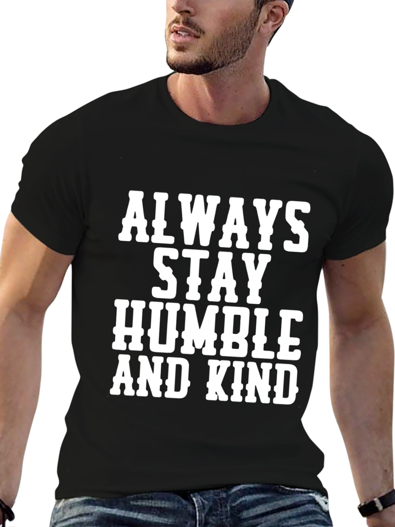 Camiseta Negra con Mensaje Inspirador