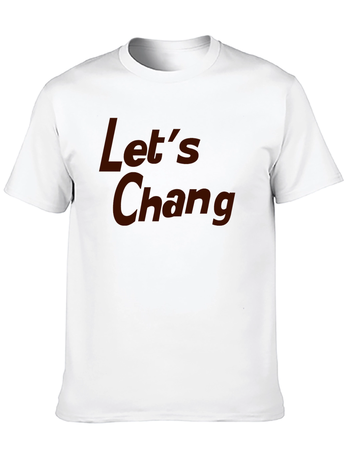 Camiseta Negra con Texto Lets Chang