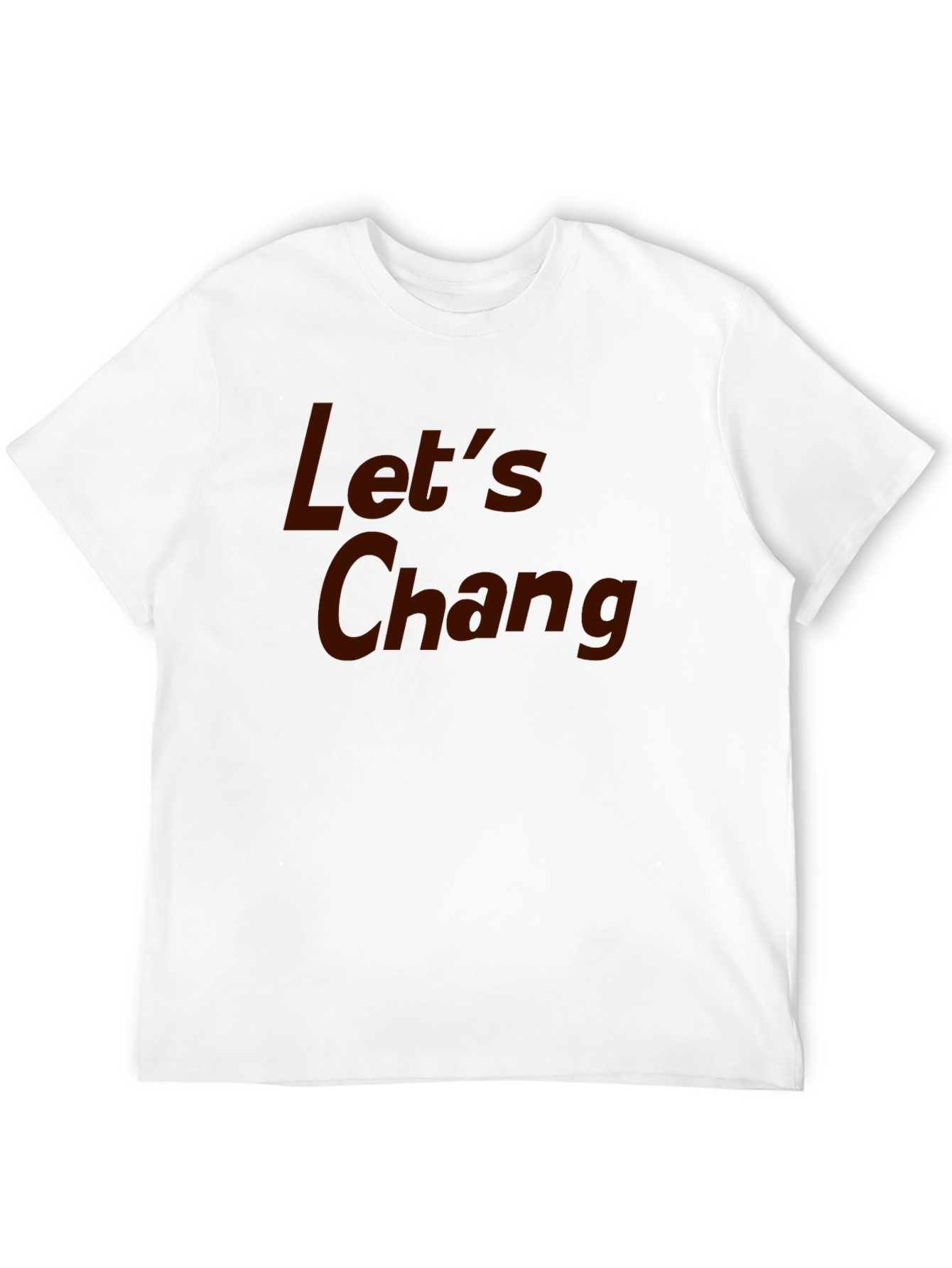 Camiseta Negra con Texto Lets Chang