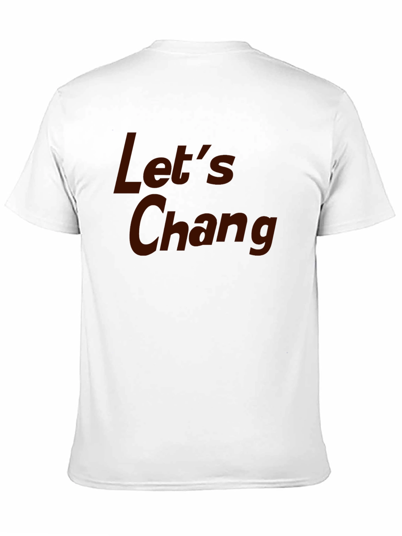 Camiseta Negra con Texto Lets Chang