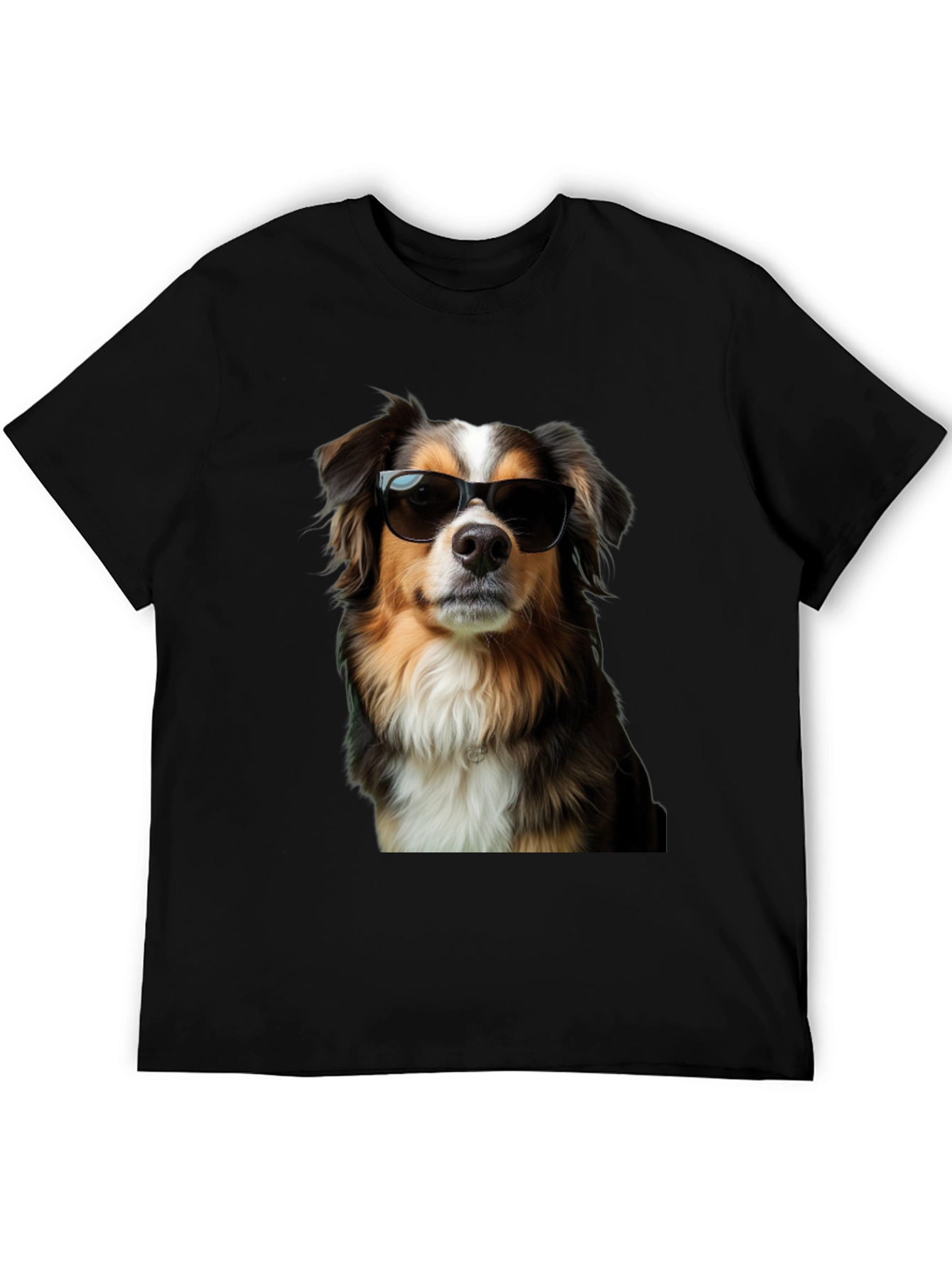Camiseta Negra con Perro Cool