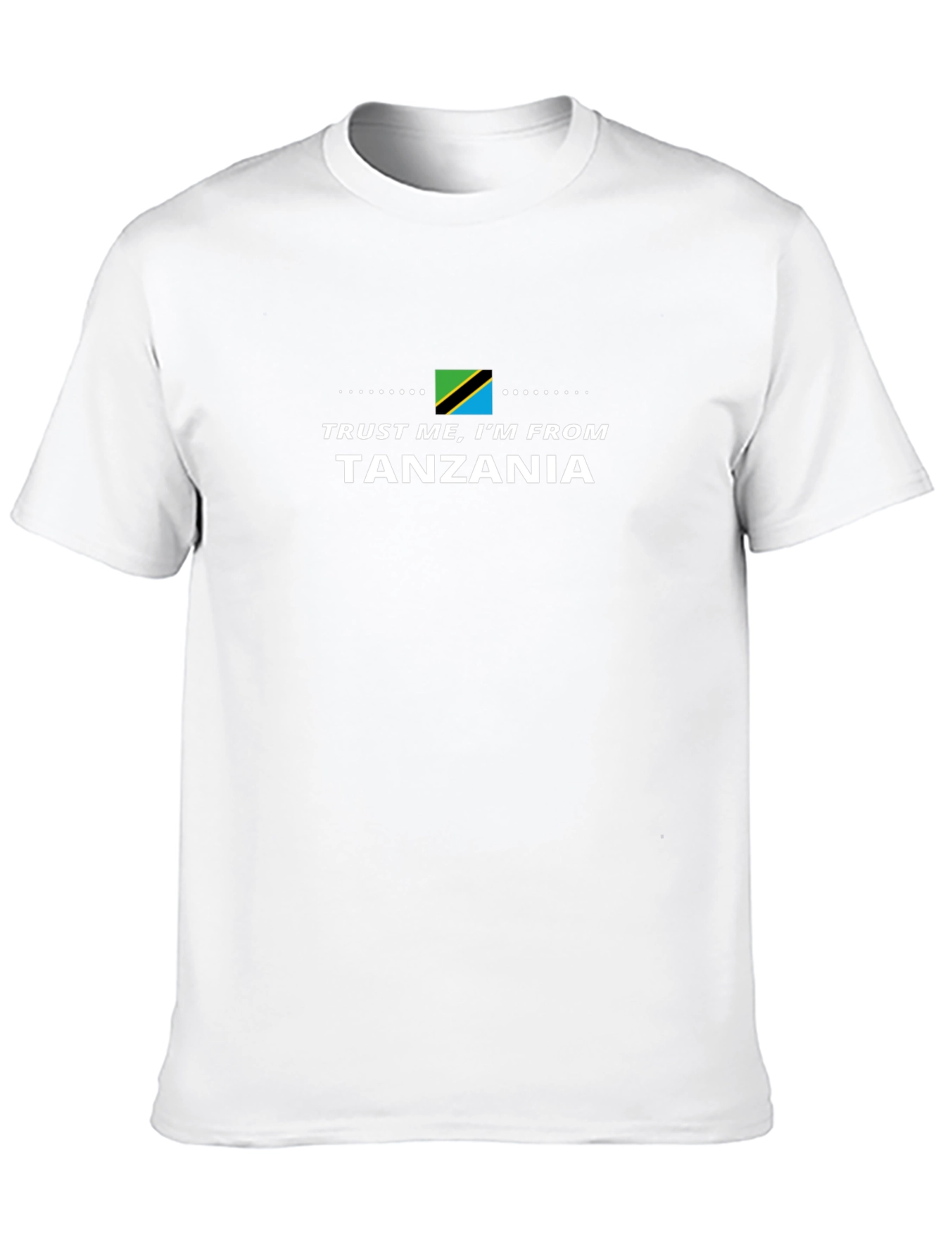 Camiseta Negra Confía en Mí Soy de Tanzania