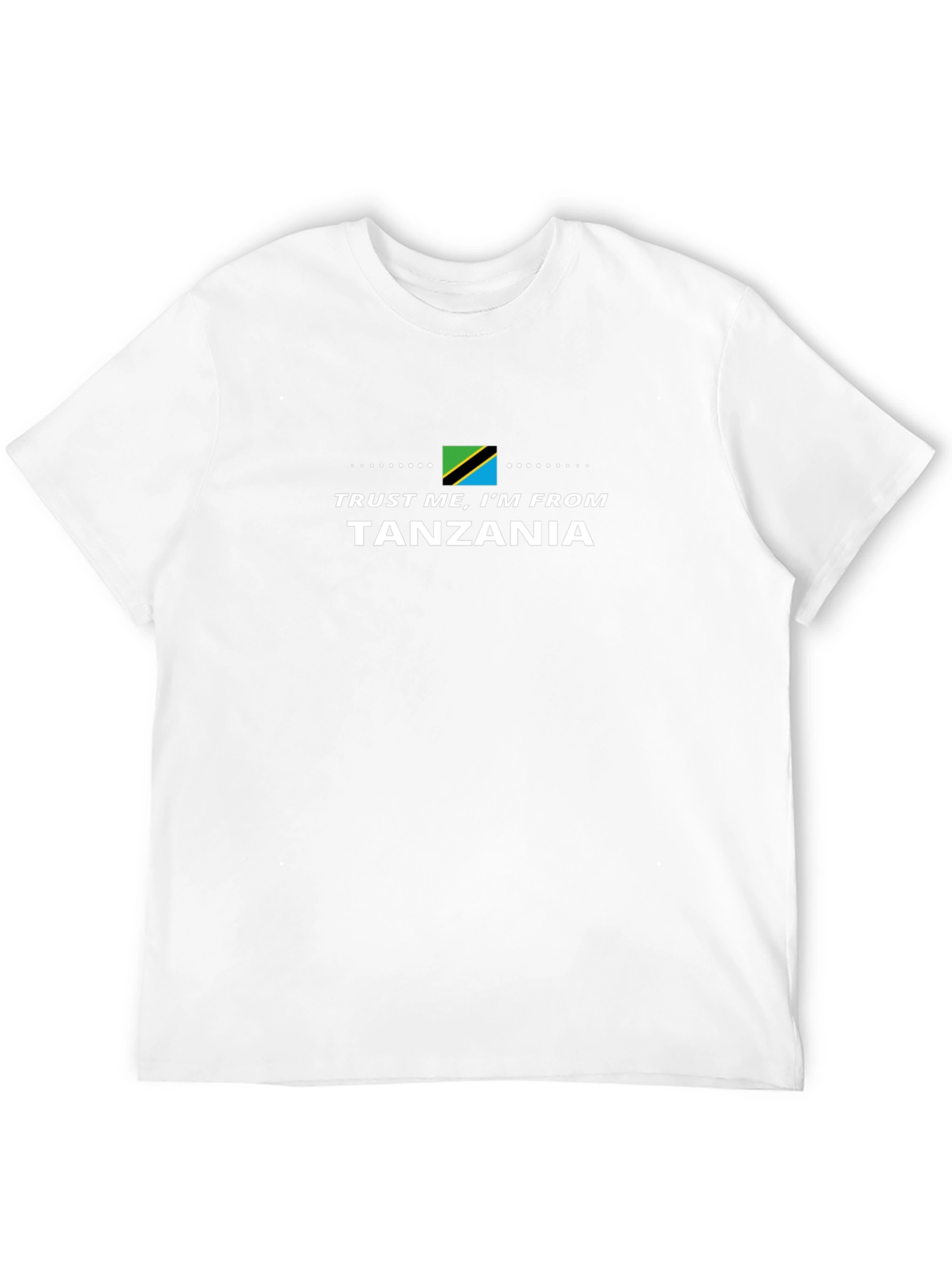 Camiseta Negra Confía en Mí Soy de Tanzania