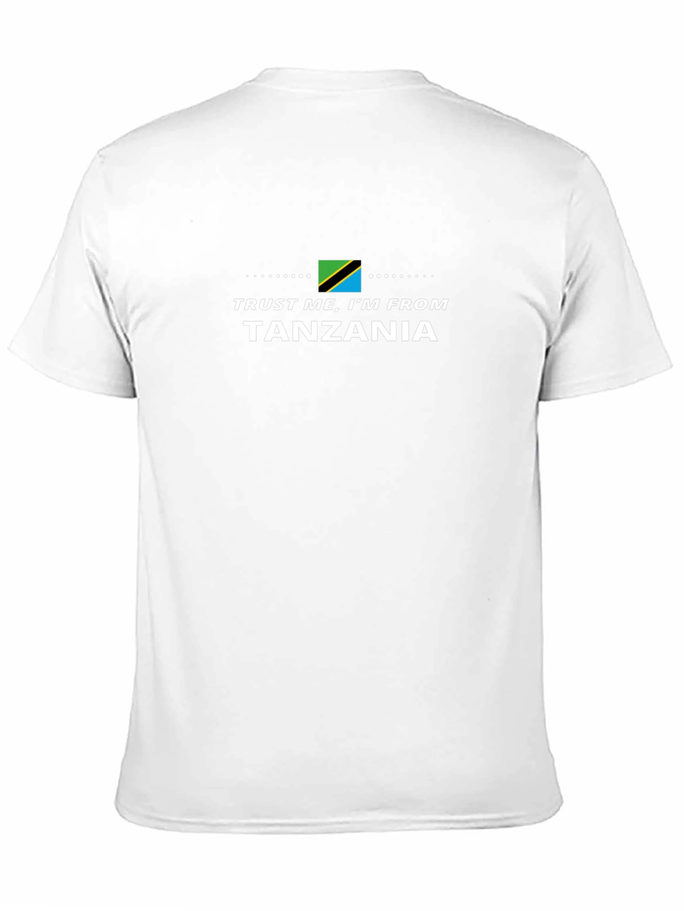 Camiseta Negra Confía en Mí Soy de Tanzania