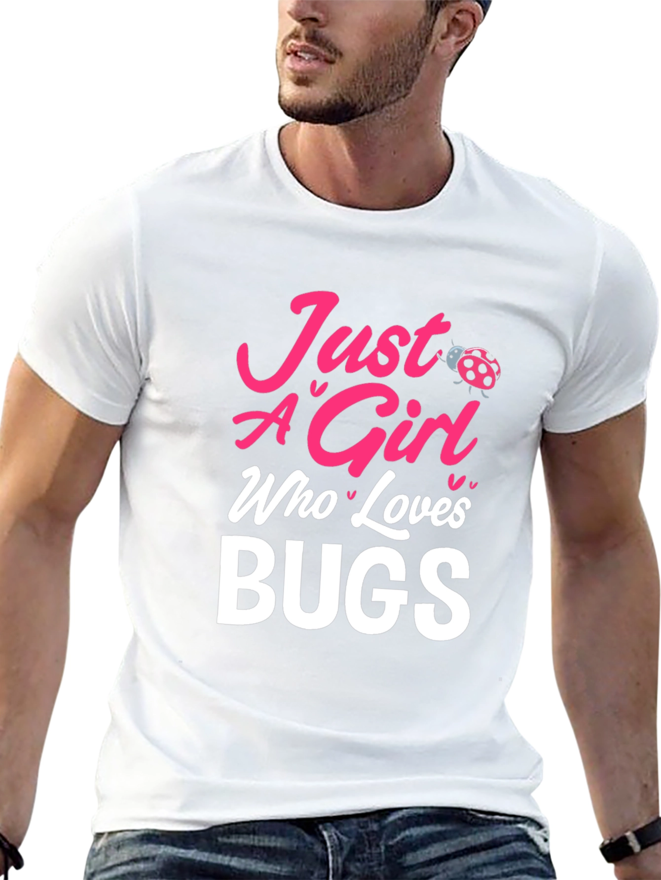 Camiseta Negra Just A Girl Who Loves Bugs