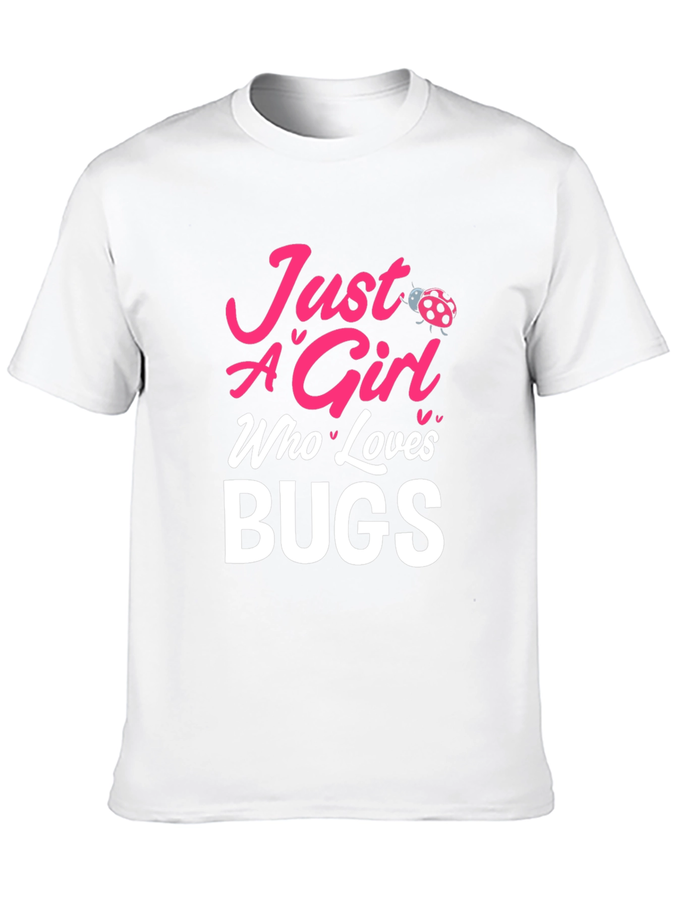 Camiseta Negra Just A Girl Who Loves Bugs