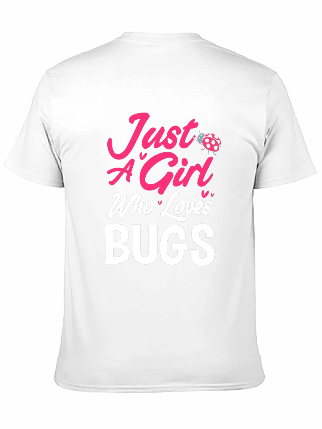 Camiseta Negra Just A Girl Who Loves Bugs