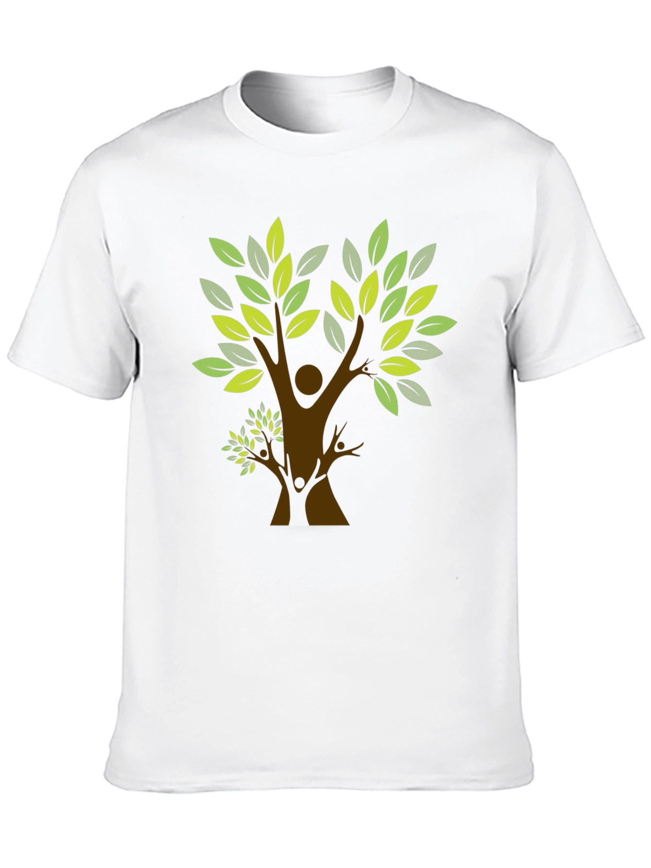 Camiseta Negra con Diseño de Árbol Familiar