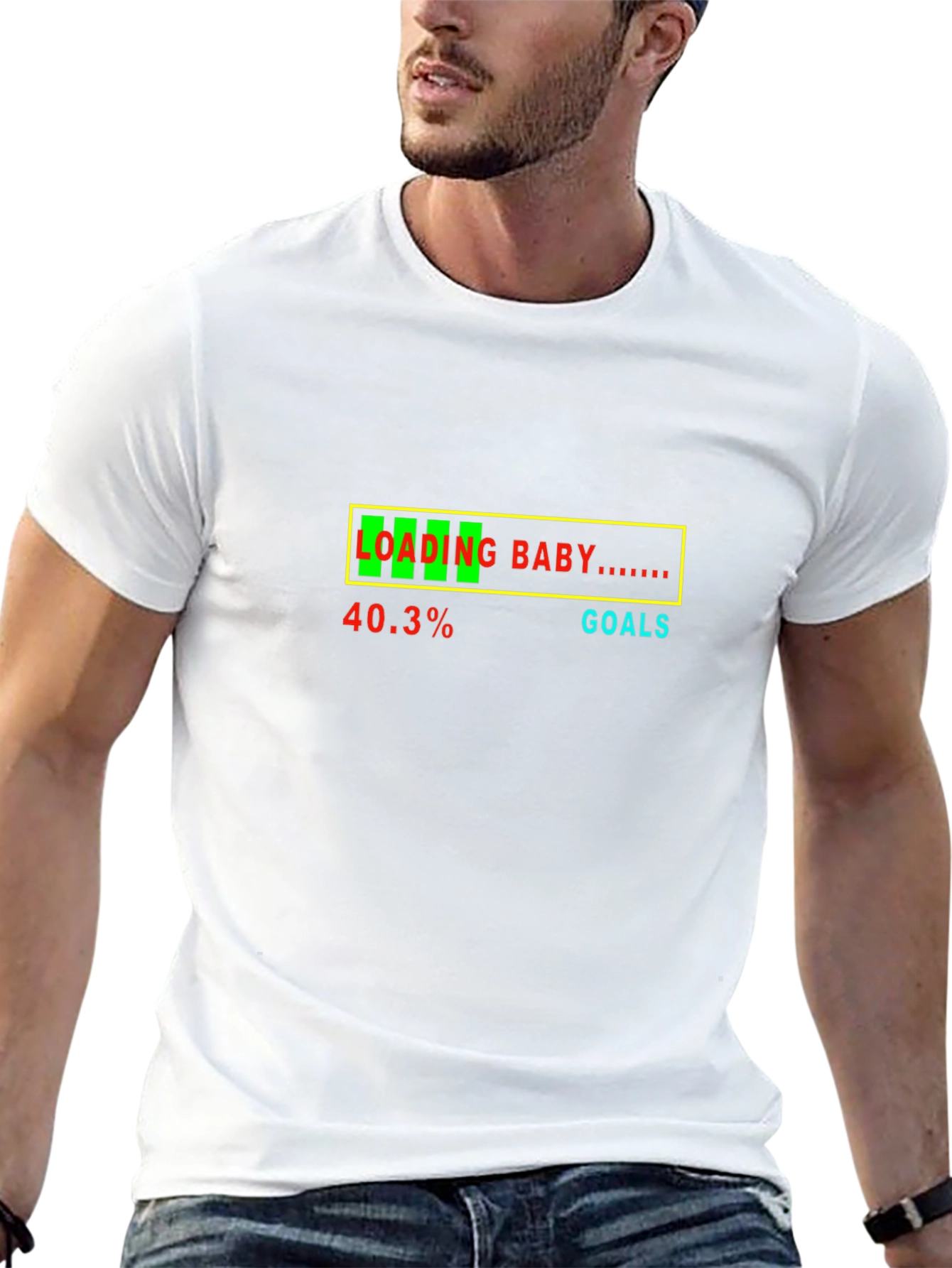 Camiseta Negra Divertida Loading Baby Embarazo