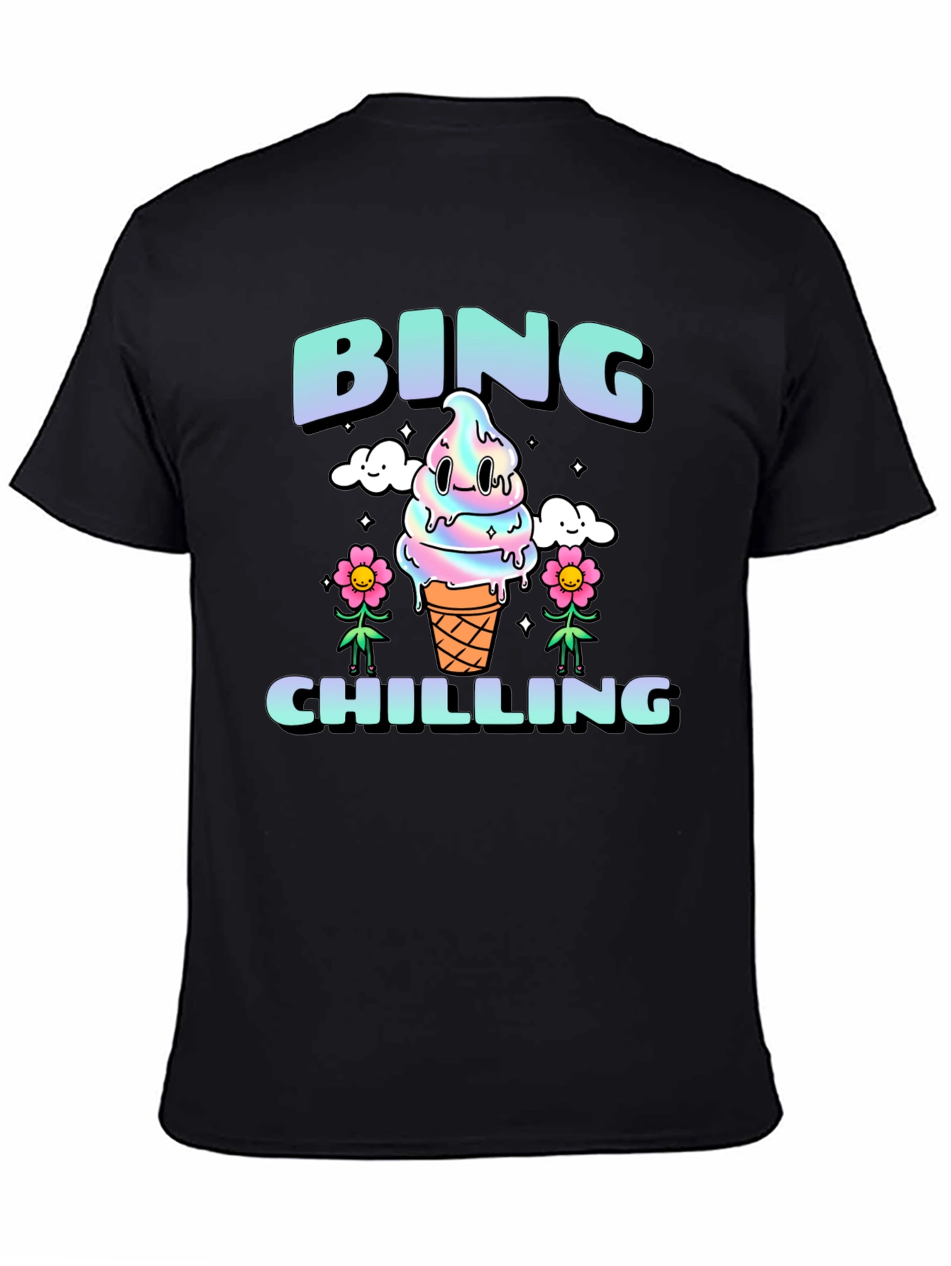 Camiseta Bing Chilling Unisex - Diseño Helado Kawaii