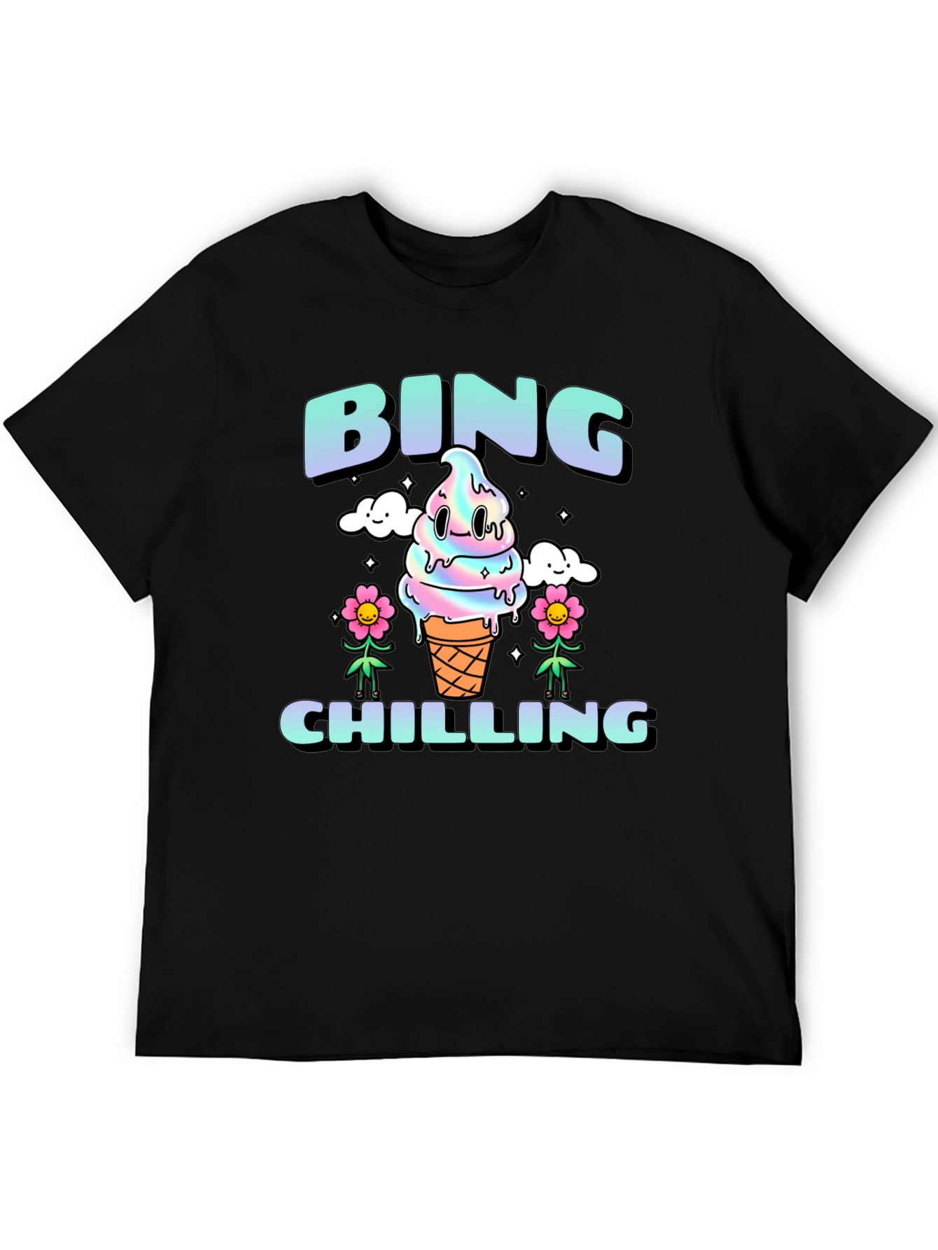 Camiseta Bing Chilling Unisex - Diseño Helado Kawaii