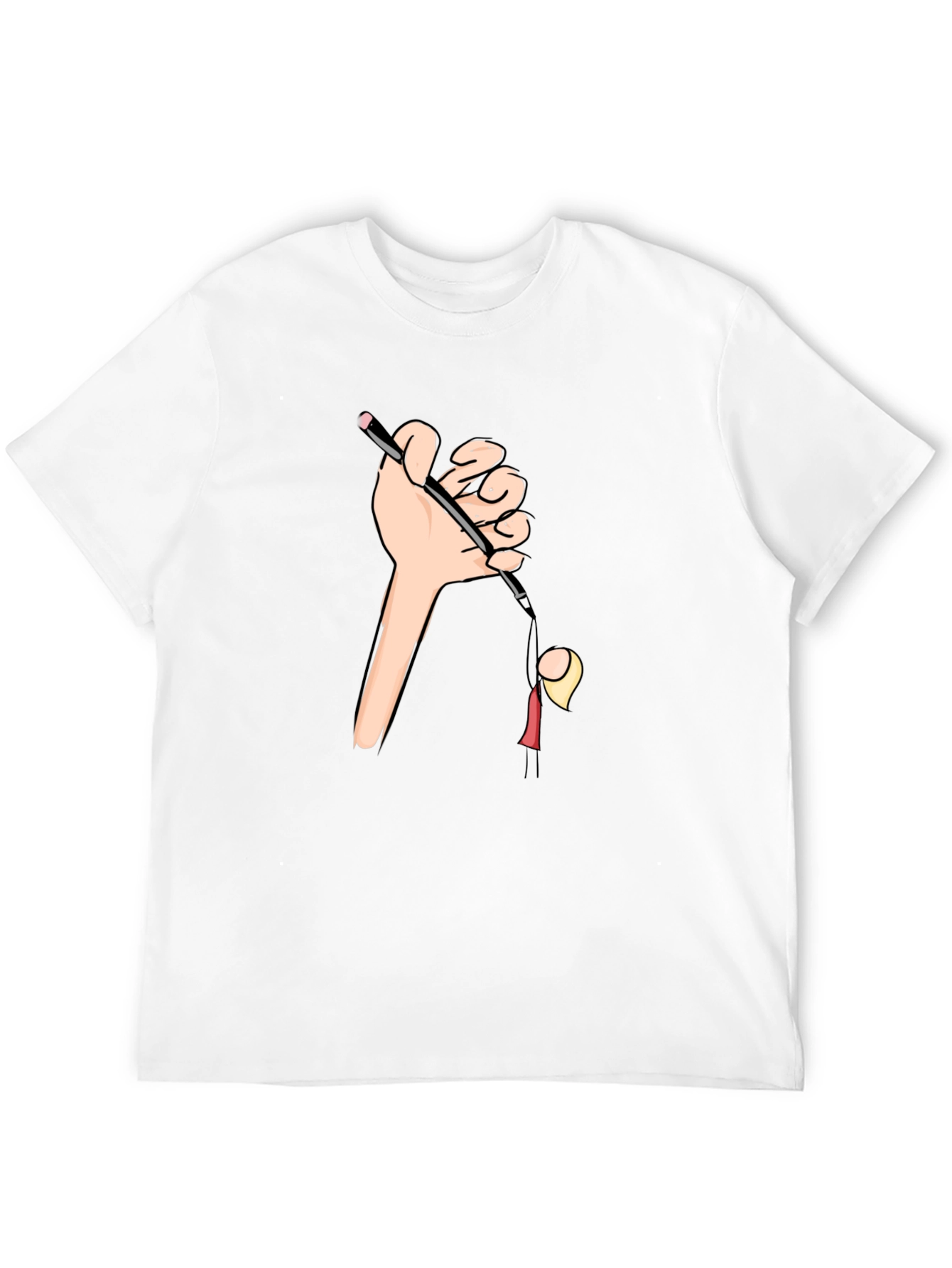 Camiseta Negra Estampada: Humor Gráfico