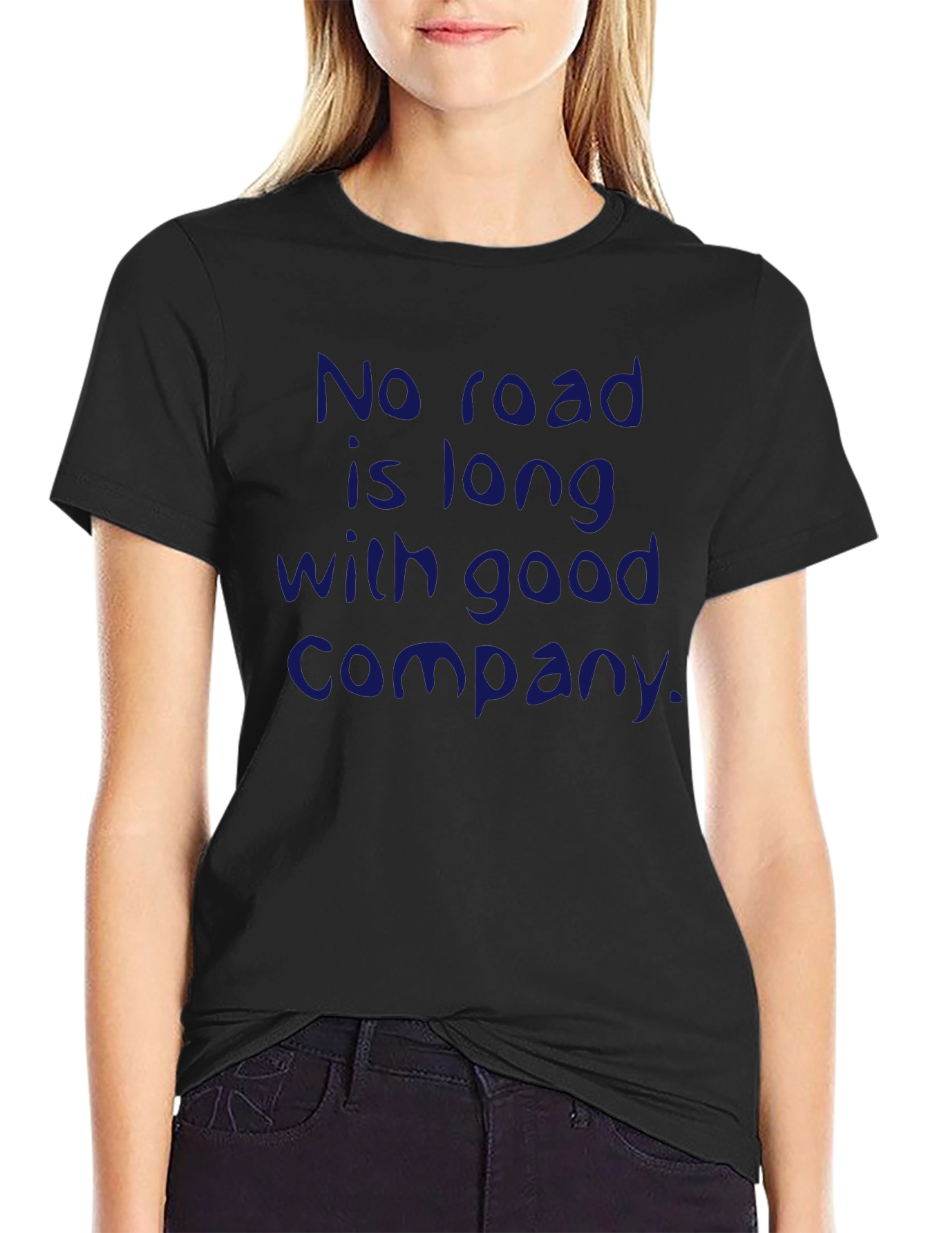 Camiseta Negra con Frase Inspiradora