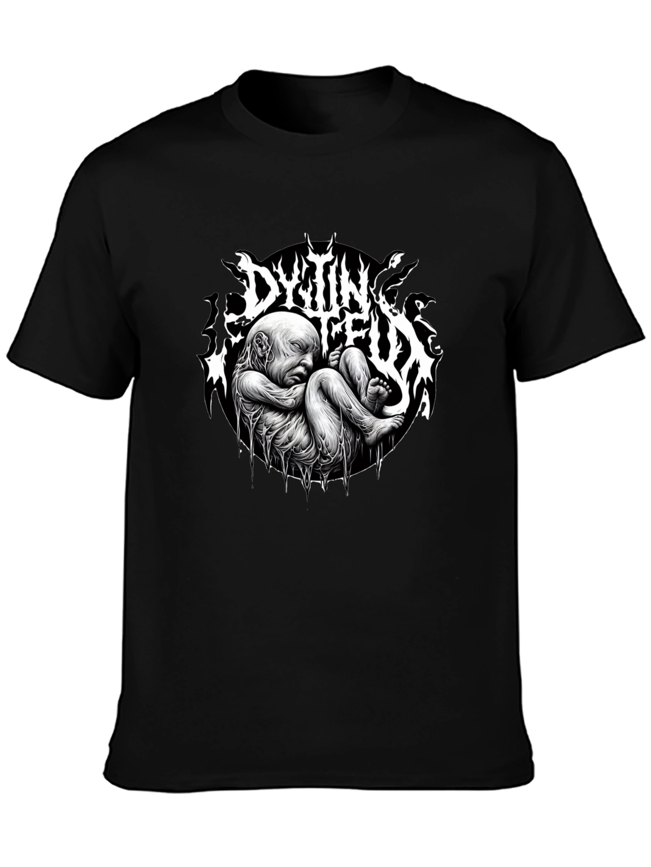 Camiseta Negra DYTIN FEUX - Diseño Único