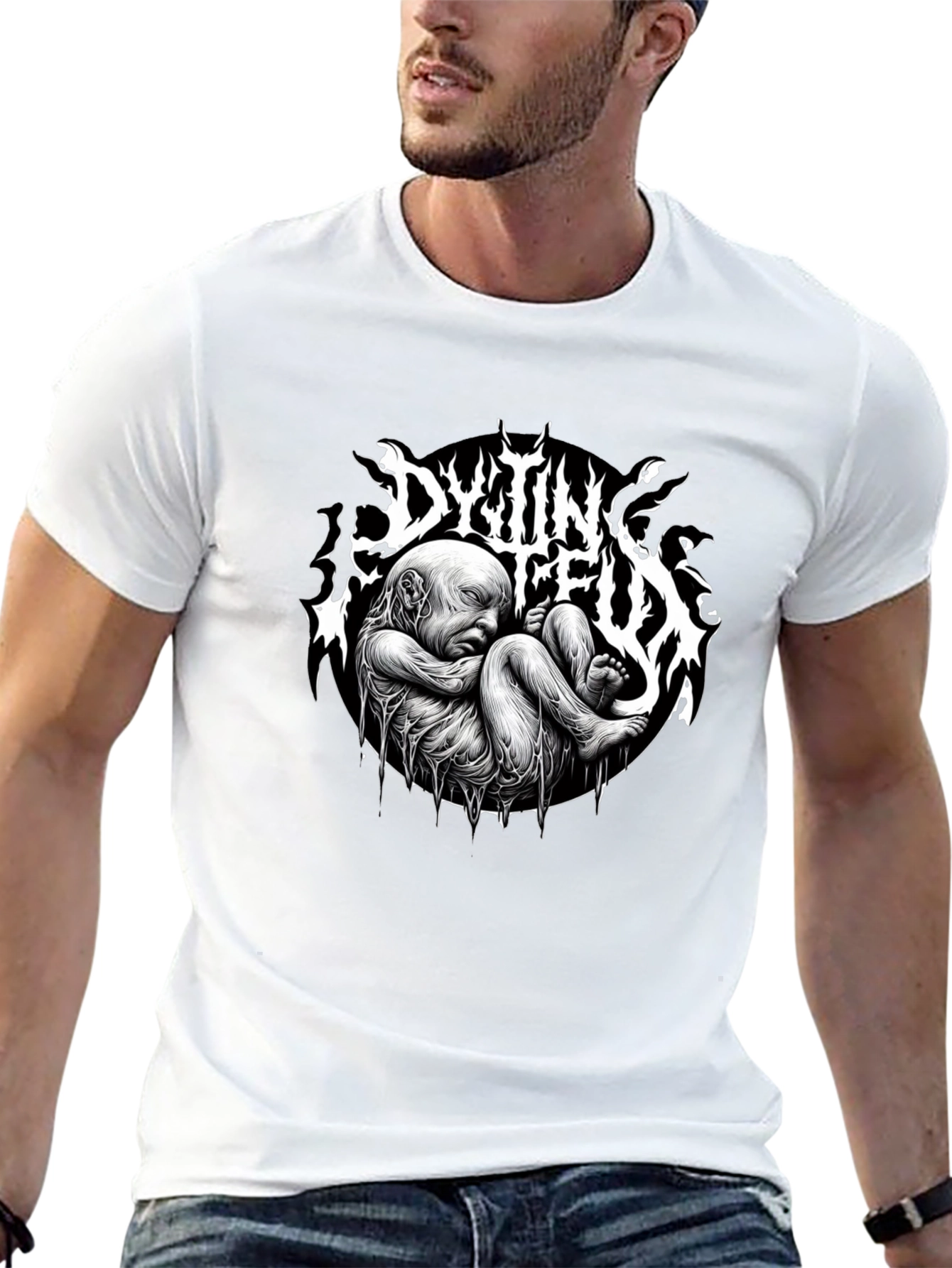 Camiseta Negra DYTIN FEUX - Diseño Único