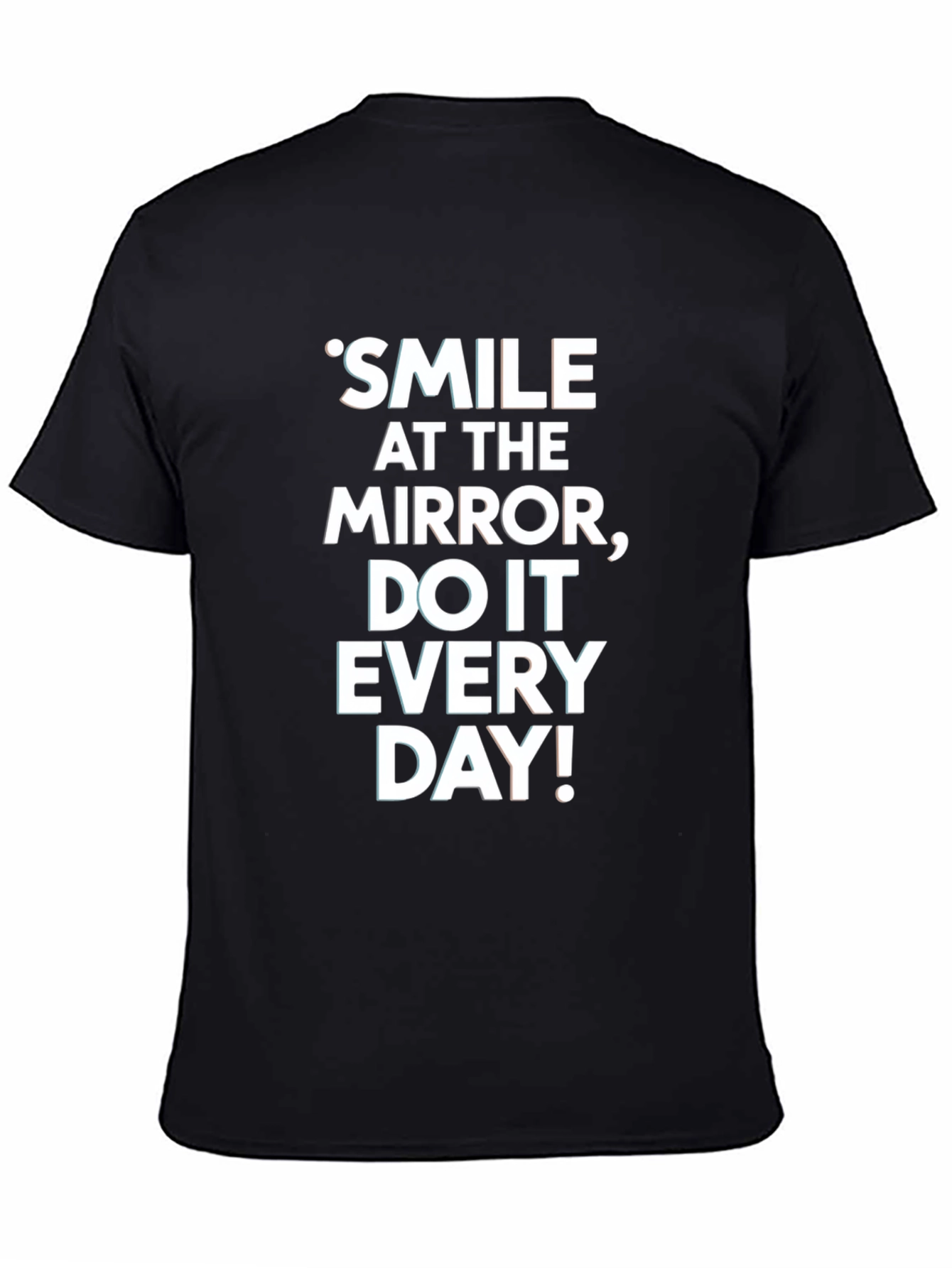 Camiseta Negra con Mensaje Motivacional
