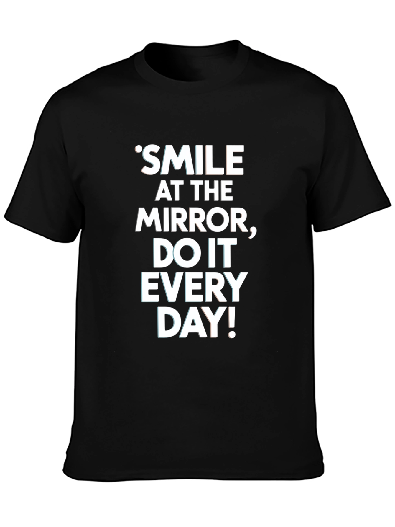 Camiseta Negra con Mensaje Motivacional