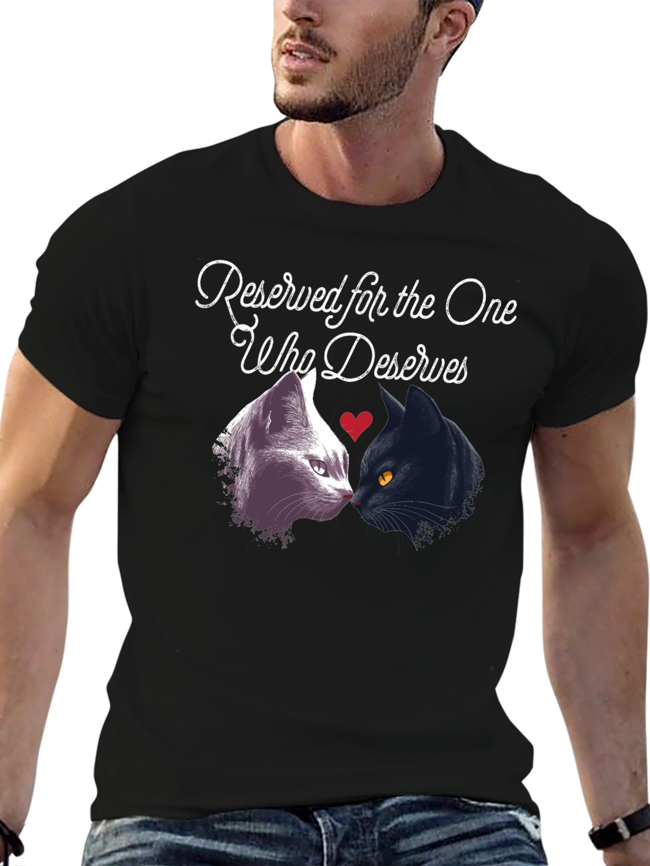 Camiseta Negra Reserved for the One Who Deserves