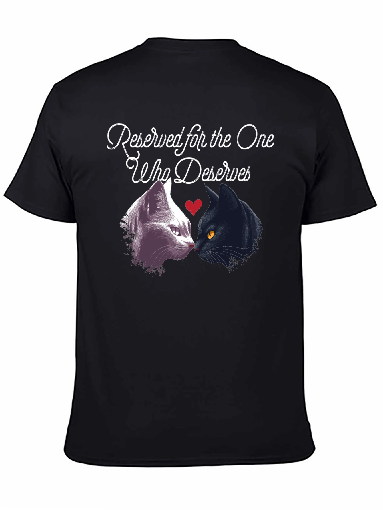Camiseta Negra Reserved for the One Who Deserves