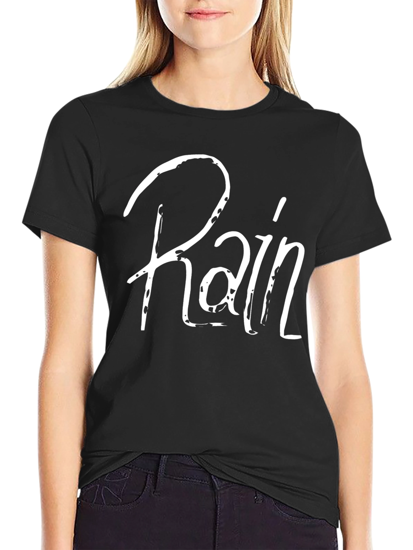 Camiseta Negra Rain para Hombre