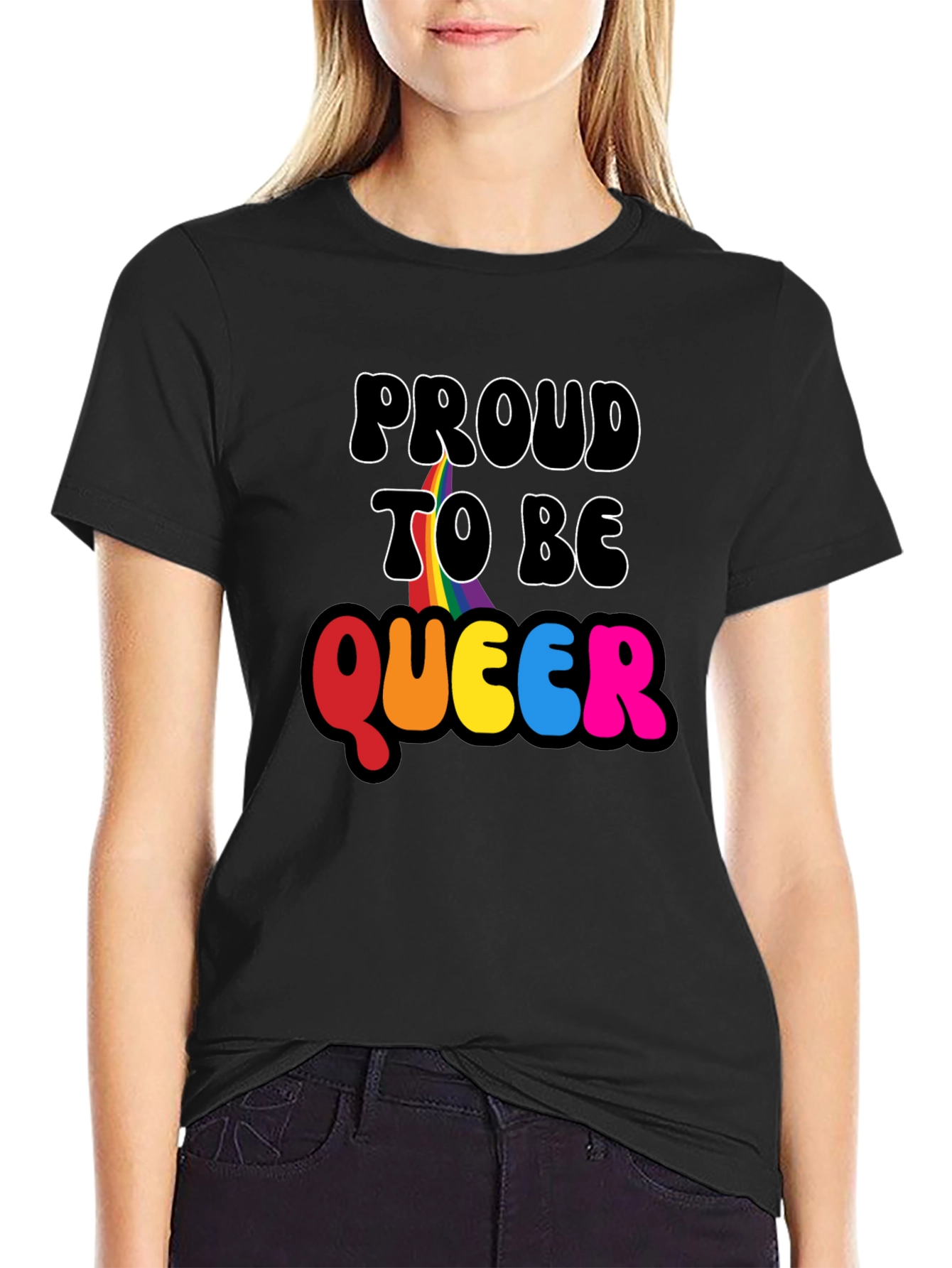 Camiseta Negra Proud to Be Queer