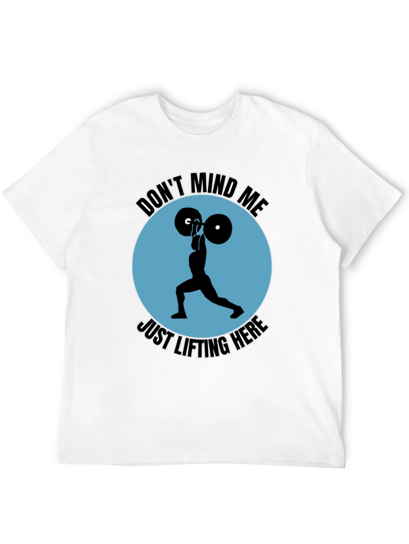 Camiseta Negra Deportiva: Levantamiento de Pesas