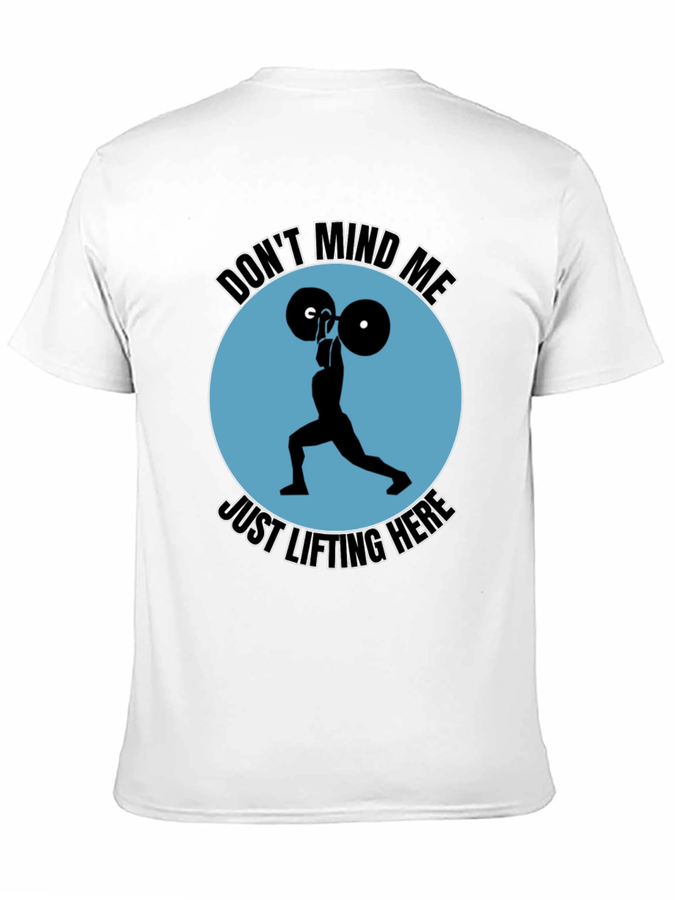 Camiseta Negra Deportiva: Levantamiento de Pesas