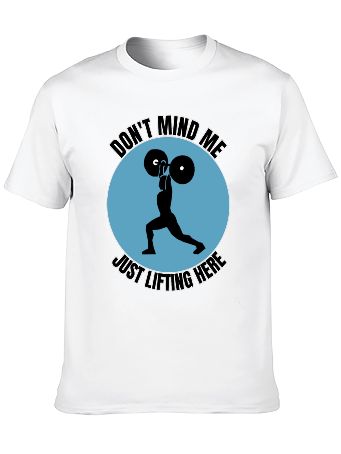Camiseta Negra Deportiva: Levantamiento de Pesas