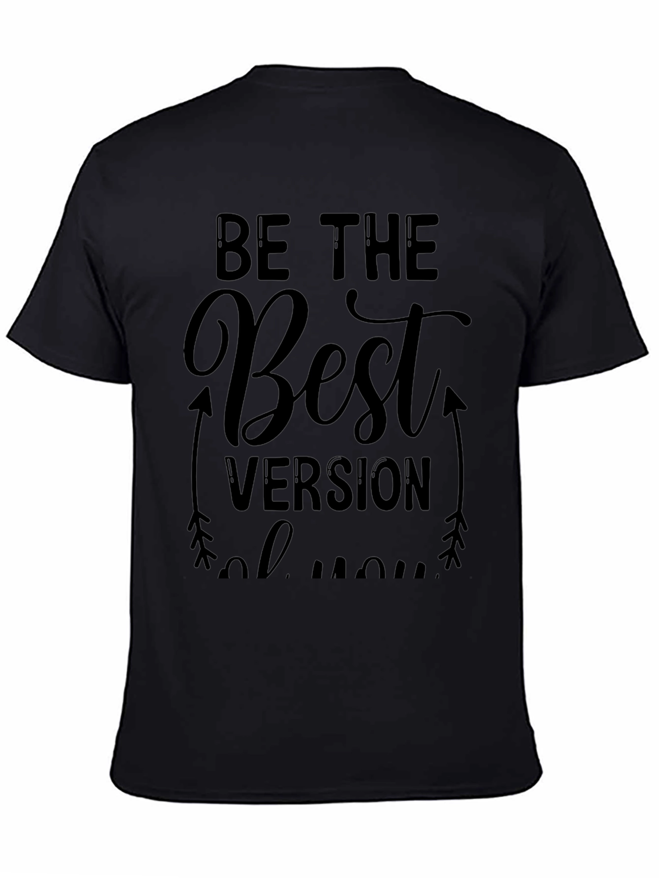 Camiseta Negra Sé la Mejor Versión de Ti