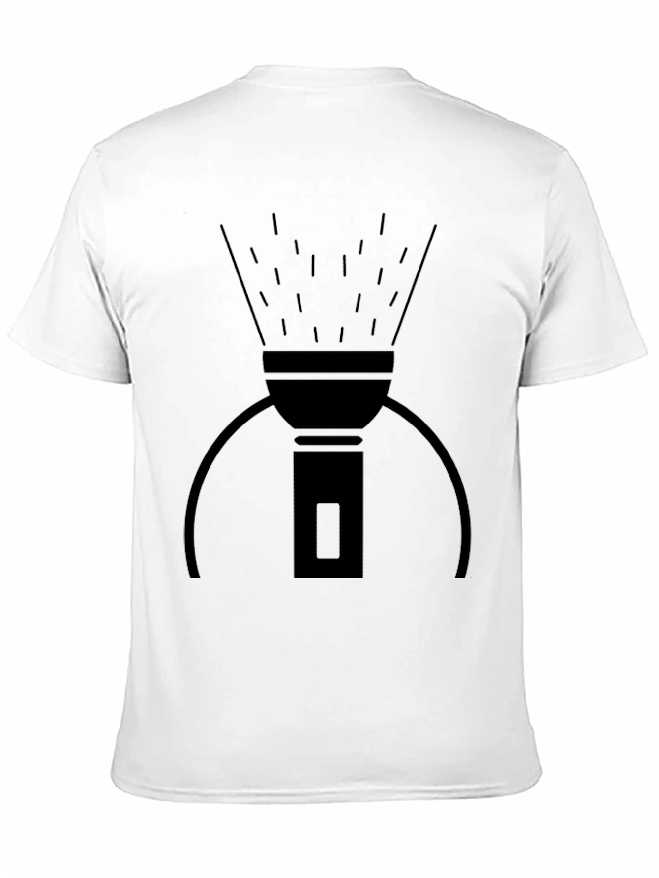 Camiseta Negra con Diseño de Linterna