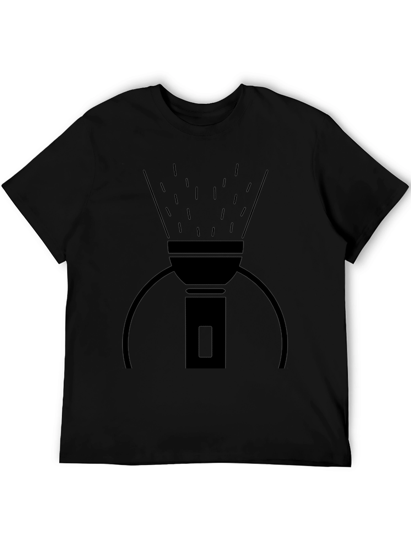 Camiseta Negra con Diseño de Linterna