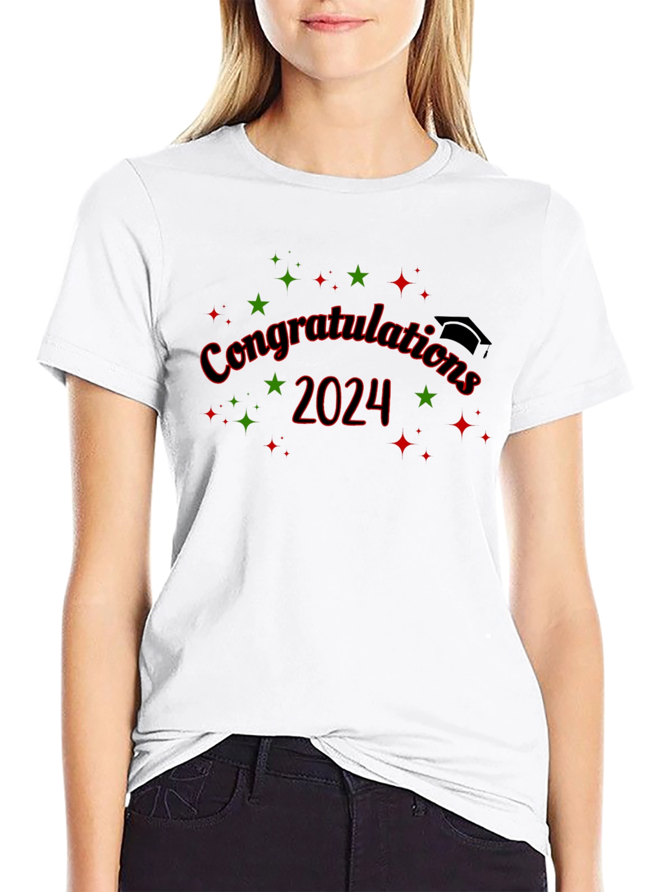 Camiseta Negra de Graduación 2024 - ¡Felicidades!