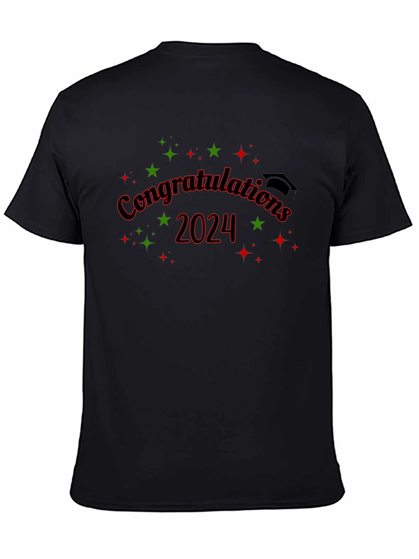 Camiseta Negra de Graduación 2024 - ¡Felicidades!
