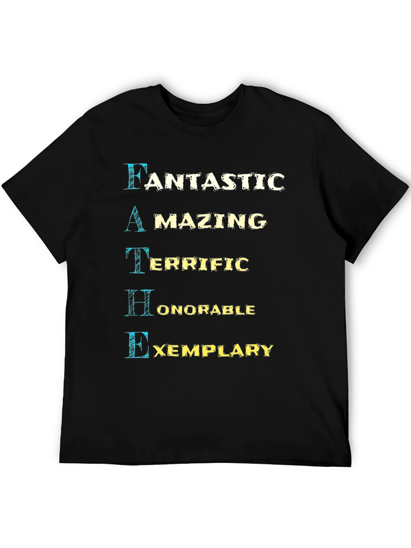 Camiseta Negra de Padre: Fantástico Asombroso y Ejemplar
