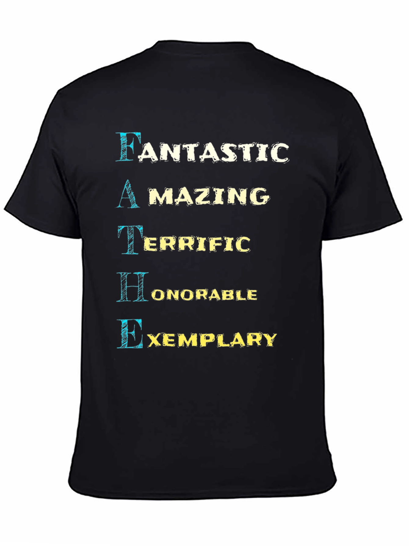 Camiseta Negra de Padre: Fantástico Asombroso y Ejemplar