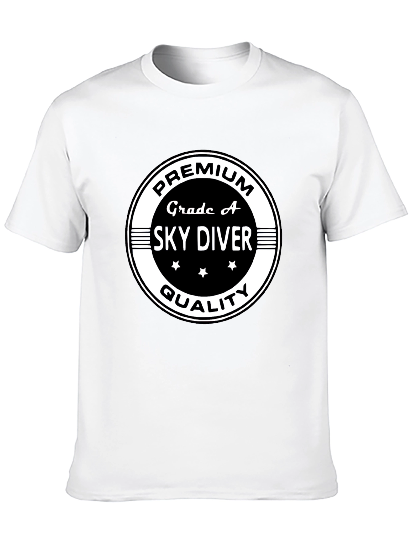 Camiseta Negra Premium Sky Diver Calidad