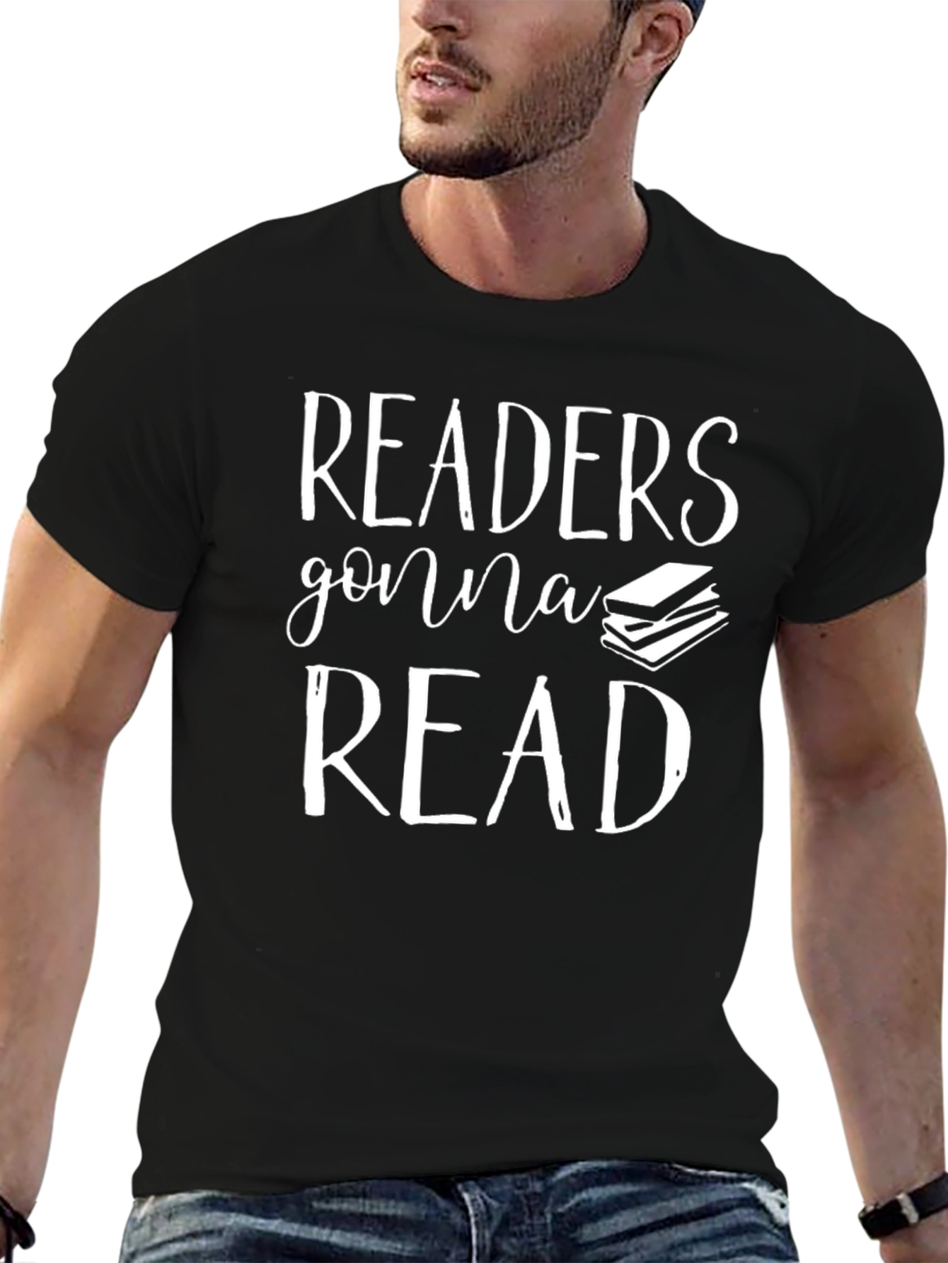 Camiseta Negra Readers Gonna Read para Amantes de Libros