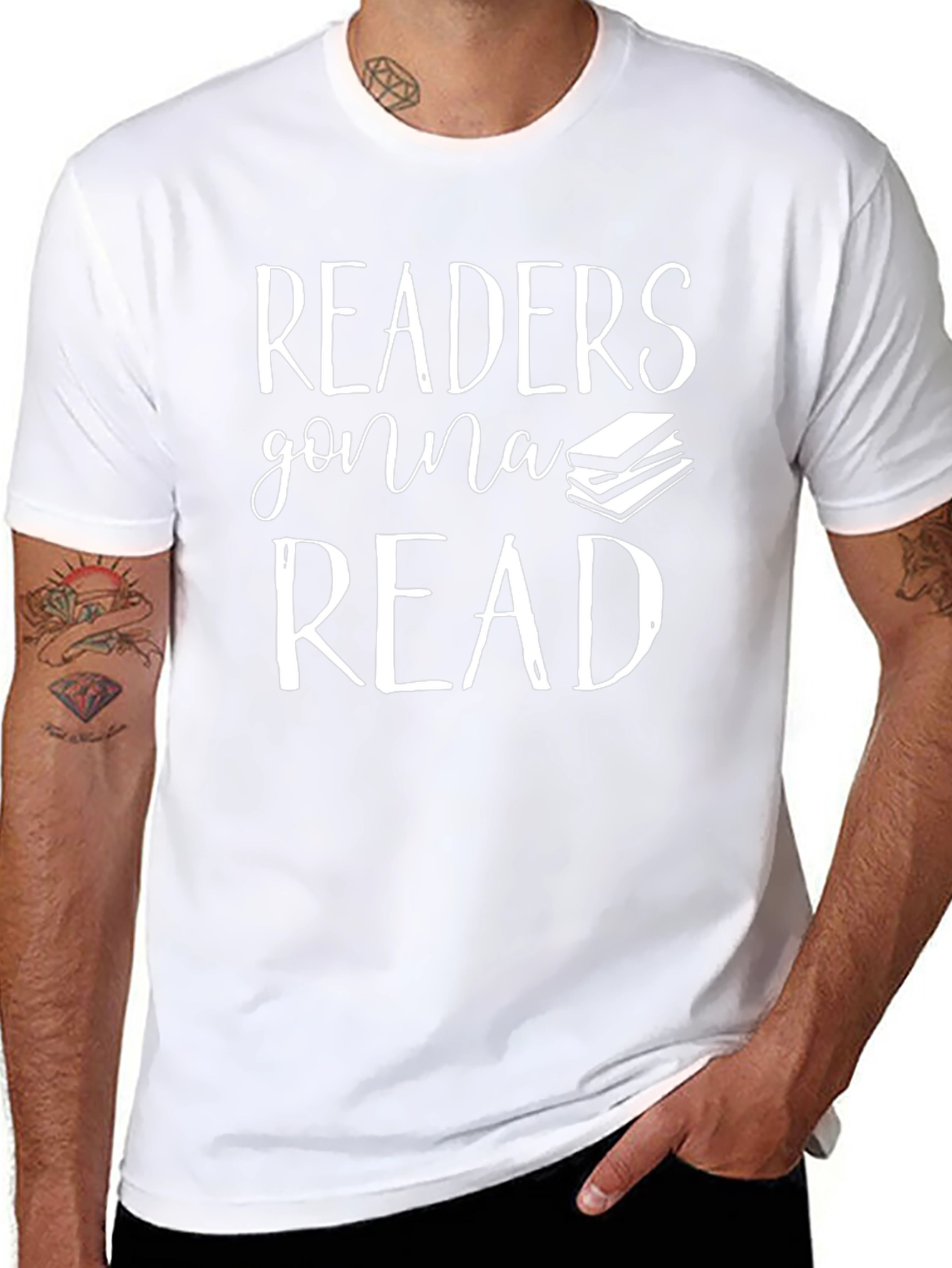 Camiseta Negra Readers Gonna Read para Amantes de Libros