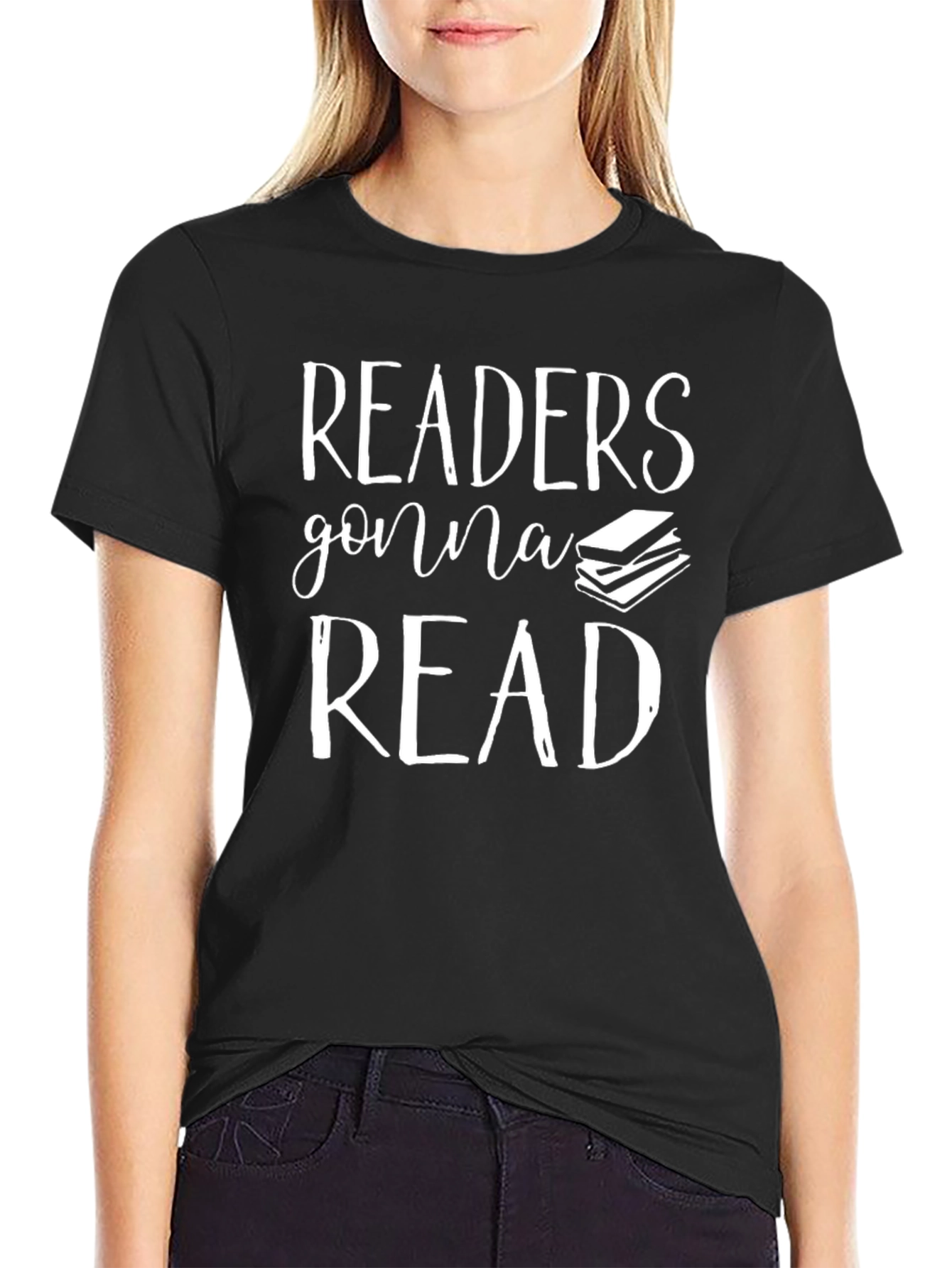Camiseta Negra Readers Gonna Read para Amantes de Libros