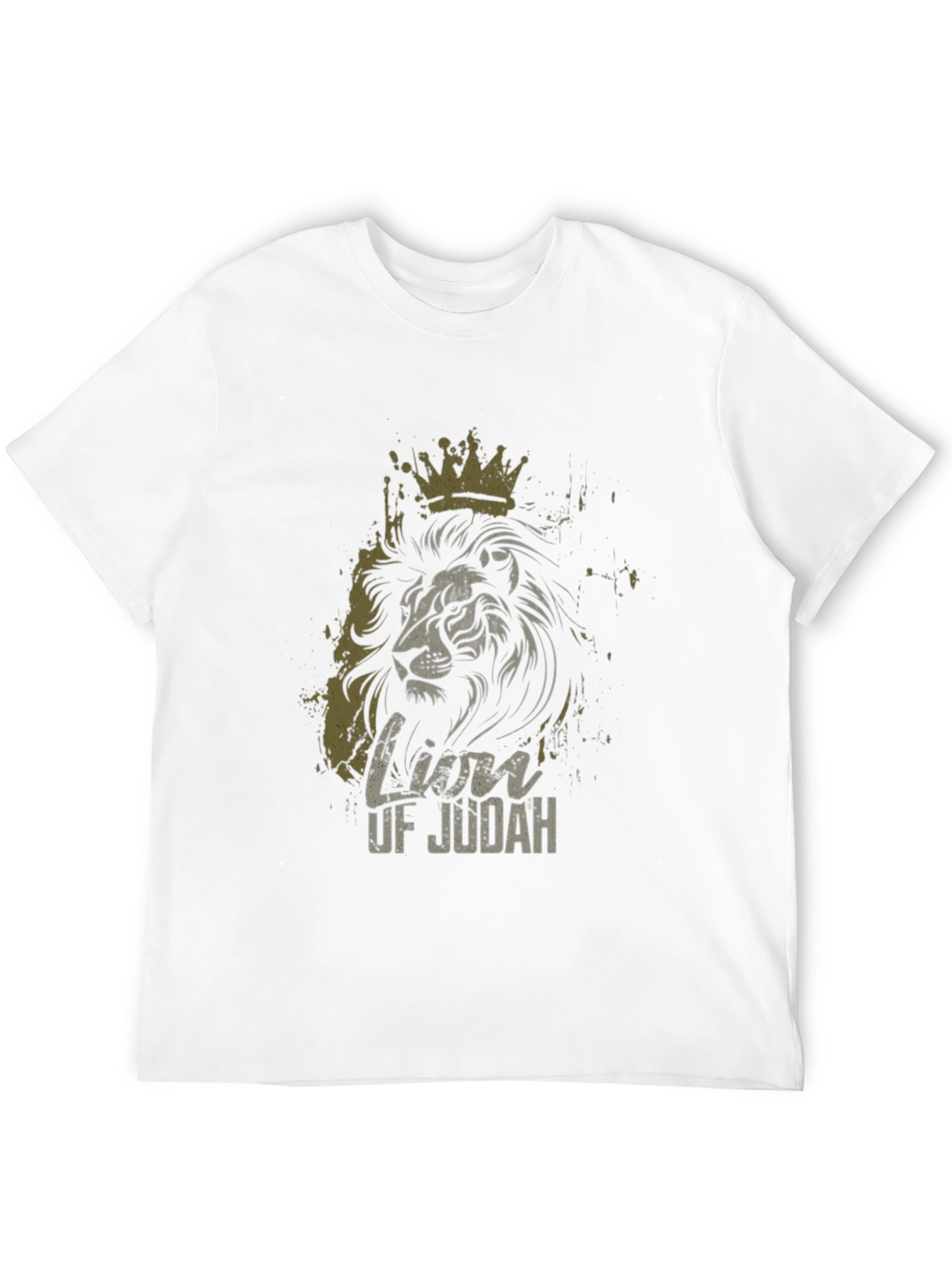 Camiseta Negra con Diseño de León de Judá