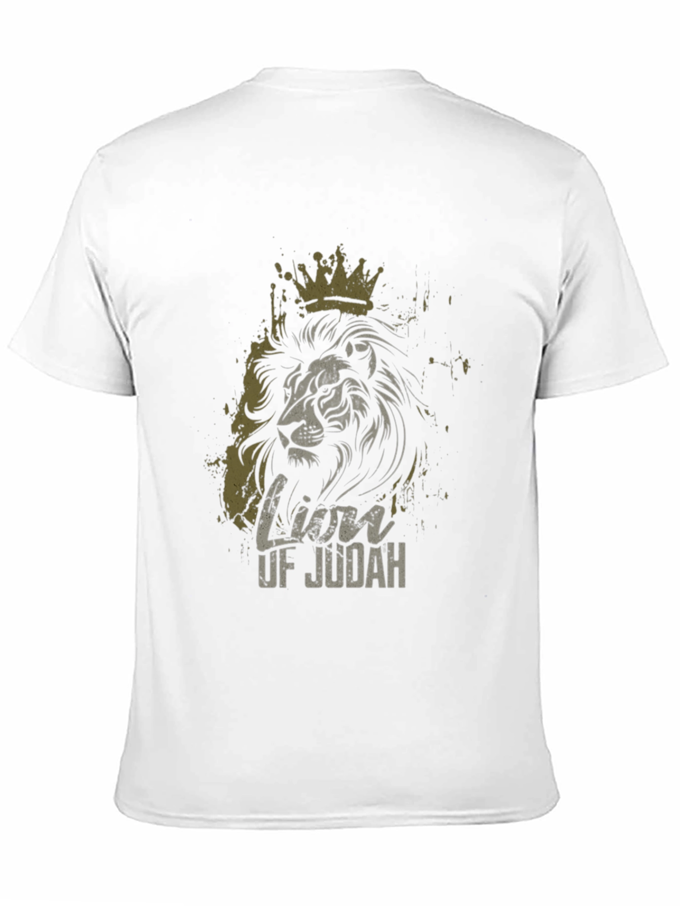 Camiseta Negra con Diseño de León de Judá